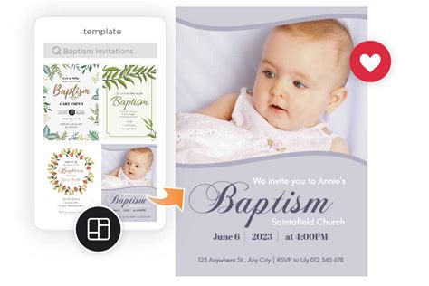 create free baptism invitation|Baptism Invitation Maker: Create Divine Baptism Invites Online! .